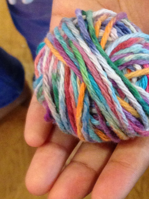 Hand dyed yarn.