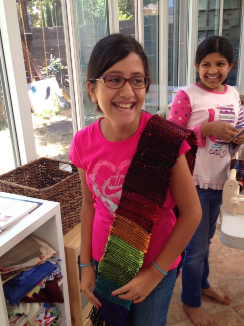 5th grader Beautiful scarf finish.